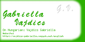 gabriella vajdics business card